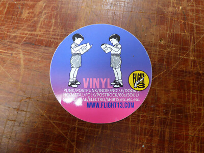Flight 13 Records Freiburg Breisgau www.flight13.com Music Vinyl Aufkleber Ø 9,5