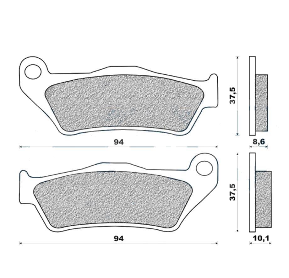 Plaquettes frein moto Galfer arrière pour rénover le freinage de BMW K1200