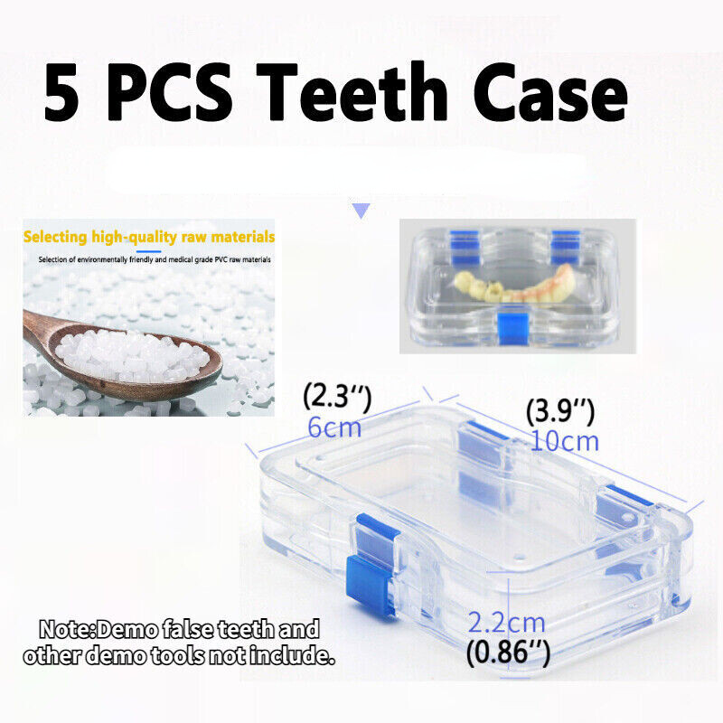 6 Boîtes à Membrane Pour Dentier – étui De Rangement Et Présentation – Neuf