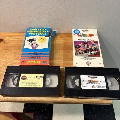 Rainy Day Finger Plays And Fun Songs VHS-Rare Vintage Plus Kid Songs FREE SHIP
