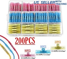 200x Assortment Heat Shrink Wire Connectors Electrical Terminals Crimp Seal