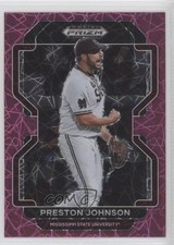 2022 Panini Prizm Draft Picks Neon Pink Velocity Preston Johnson #PDP197 qf6