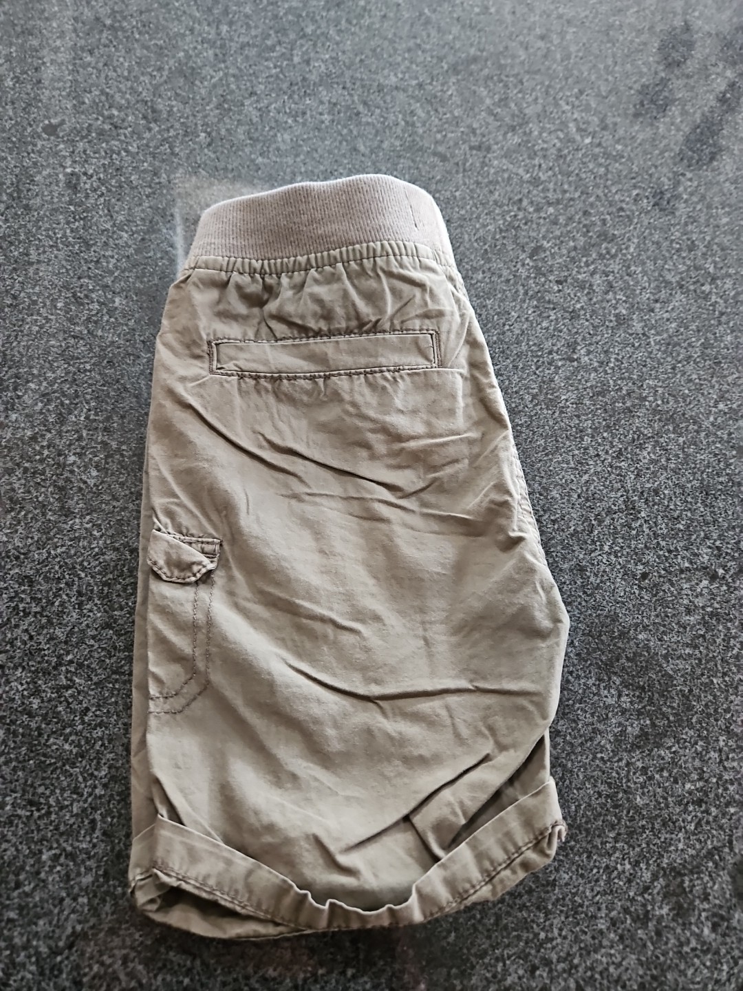 Minoti Age 7-8 Boys Khaki Cargo Shorts Elasticated Waist Elasticated Waist image 4