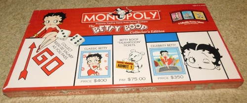 Vintage 2002 SEALED Hasbro Monopoly Betty Boop Collectors Edition Board Game