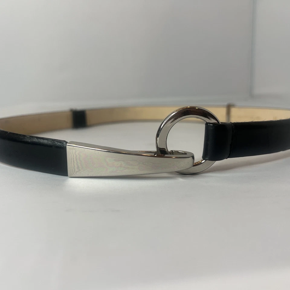 Cinturón Via Spiga Mujer Cuero Italiano Negro Talla M Foto 3 de 4