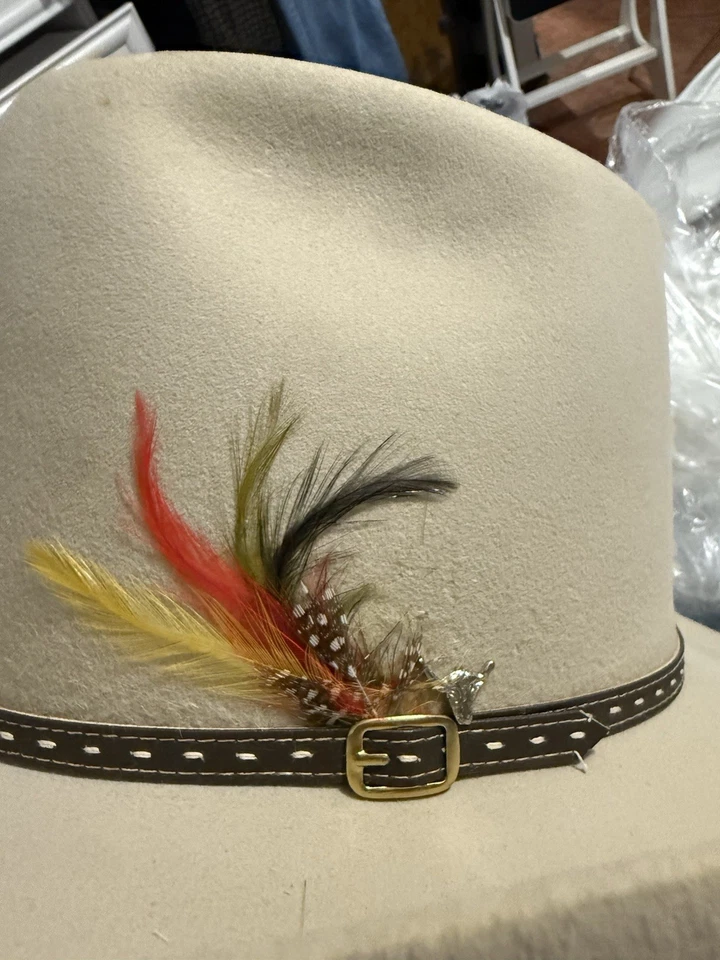 Sombrero de vaquero occidental Stetson años 50 60 3/8 Foto 3 de 4