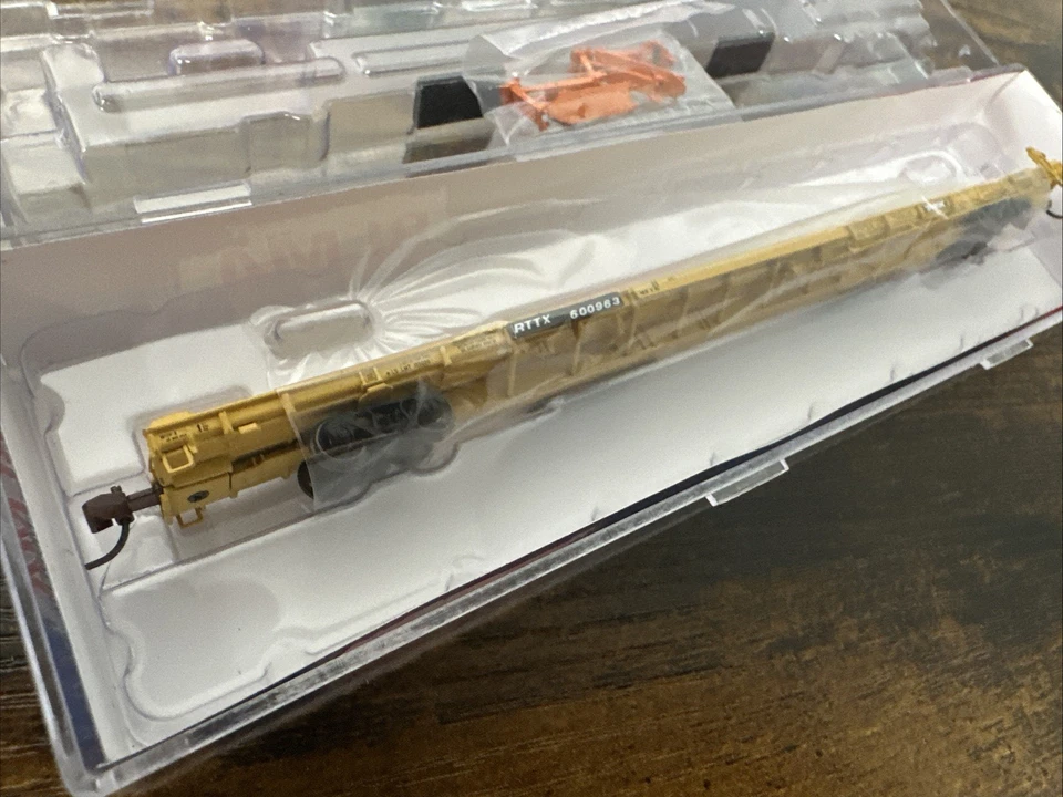 BLMA N Scale #13001 ACF F89-J 89' Flat Car - RTTX #600963 RTR NIB 1:160 - Image 3 of 4