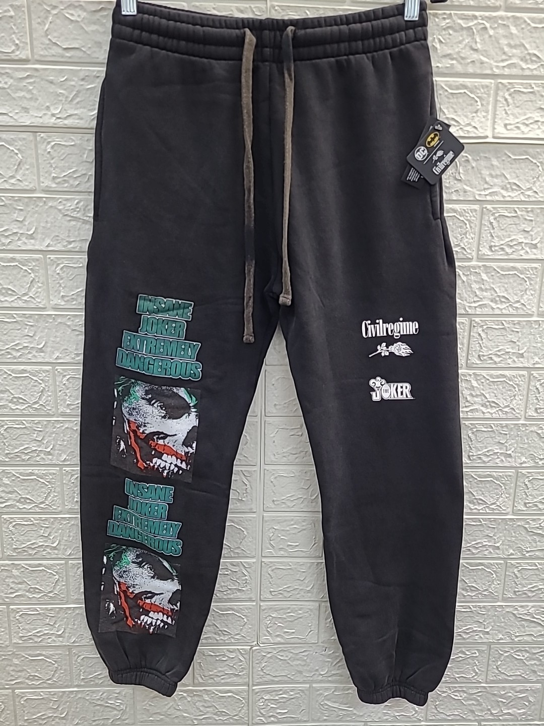 New Civil Regime X DC Batman Joker Cozy Joggers Unisex US Size M