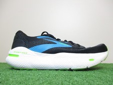 Brooks Ghost Max Shoes Mens 9 Medium D Black Atomic Blue Jasmine Sneakers