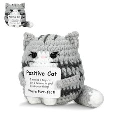 Cat Ornament - Knitted Positive Energy Doll for Gifts and Decoration