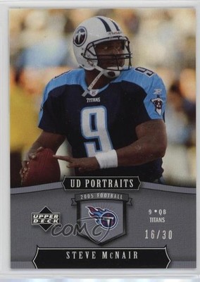 2005 Upper Deck Portraits Platinum 16/30 Steve McNair #95 19n6