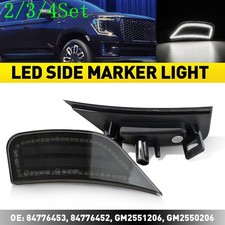 23set Side Marker Light White Led For 21-23 Cadillac Escalade Chevy Suburban