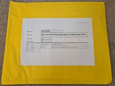 Microsoft SQL Server 2025 Standard - Unlimited User CALs - Sealed New Pack