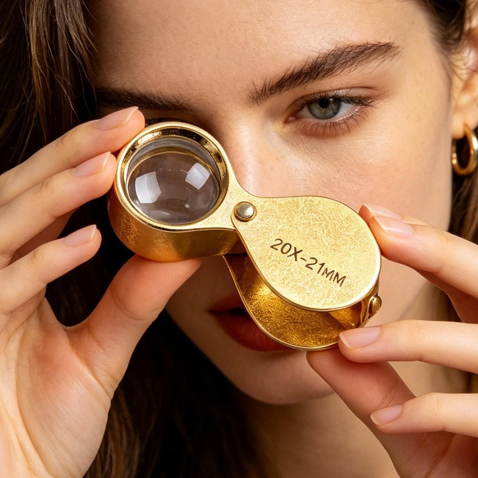 30X Jewelers Loupe Magnifier Jewelry Coin Loop Magnifying Glass Eye ...