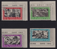 BELGIUM 1942,  WW2  PRISONNER OF WAR SET COB E30/3 - MNH & MH