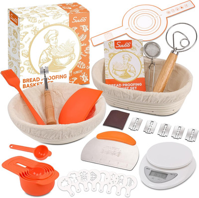 30-Pcs Sourdough Bread Baking Supplies - Sourdough Starter Kit | Including 9 Inc