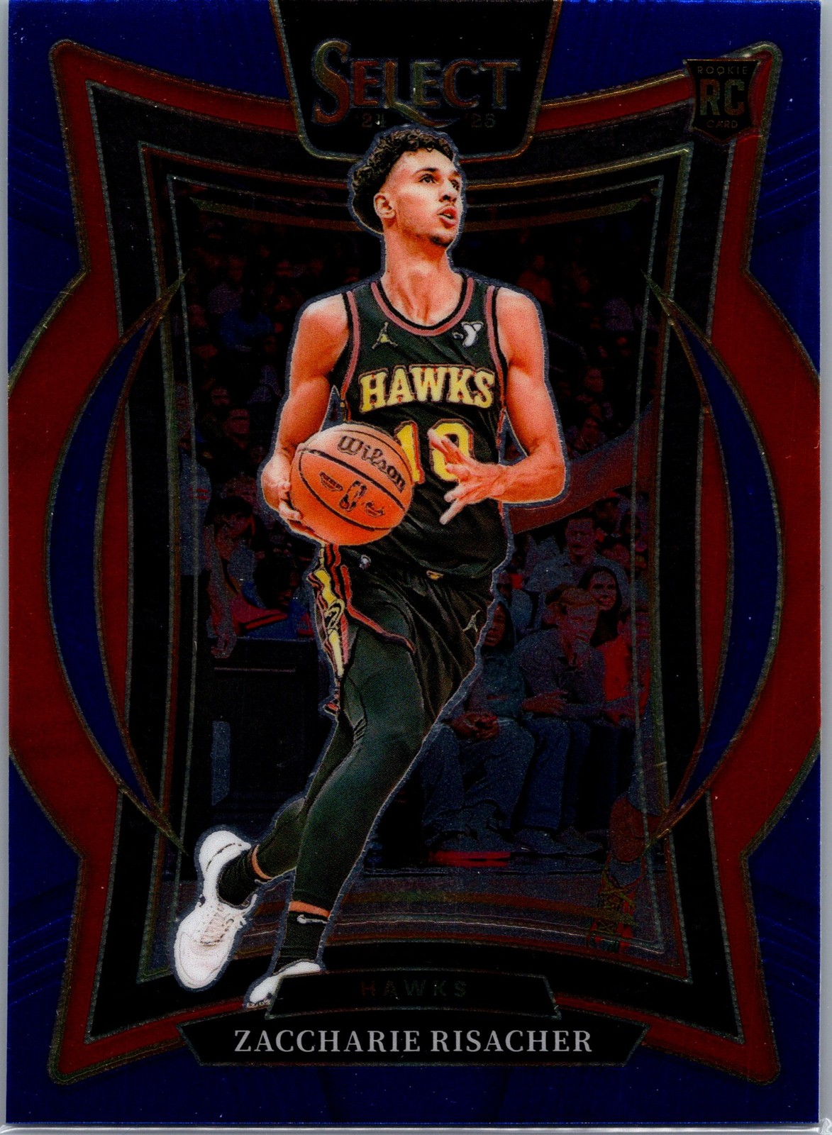 2024-25 Panini Select #86 Zaccharie Risacher Blue (Retail)