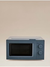17L Manual Microwave 700W - Defrost, 27cm Plate, Slate Blue, Countertop