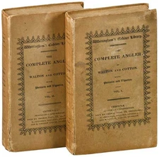 Izaak Walton & Charles Cotton-THE COMPLETE ANGLER-1824-1ST TEGG ED-ORIG.BINDINGS