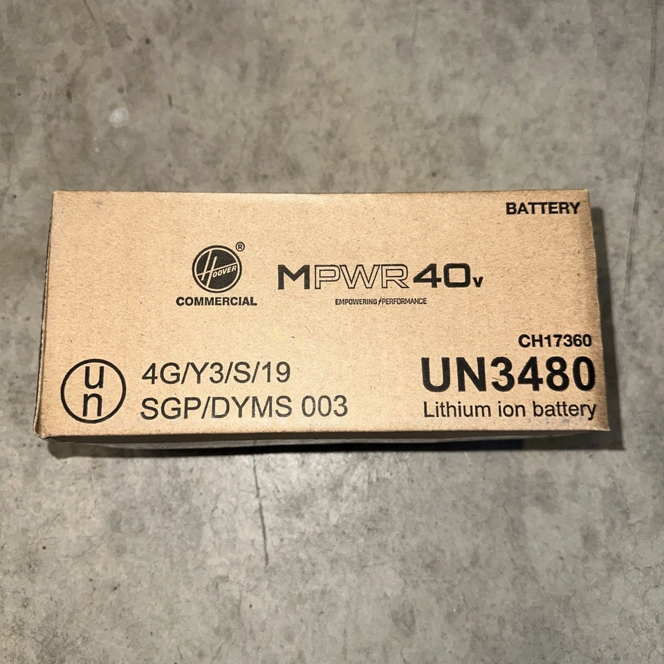 Batería de iones de litio Hoover MPWR 40V 6Ah genuina CH17360 nueva - carga completa probada Foto 3 de 4