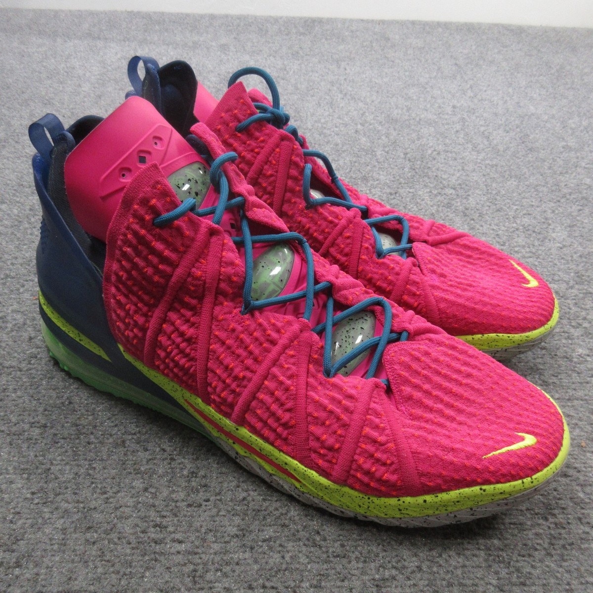 Nike Shoes Mens 18 Pink Blue LeBron 18 Volt DB8148-600 Basketball