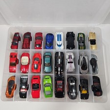 Hot Wheels Match Box Plus Brand Assorted Cars X51 Double Sided Carrying Case E 