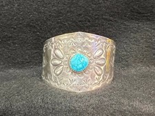 Native American Andrew Dewa Zuni Sterling Silver 925 Navajo Hair Clip Barrette