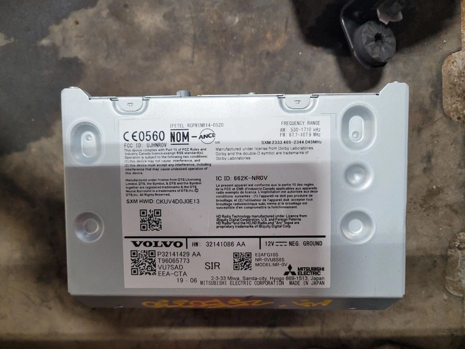 Audio Equipment Radio Receiver ID 36011668 Fits 19-22 VOLVO S60 2007050 - Imagem 2 de 3