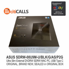 Asus SDRW-08U9M-U/BLK/G/AS/P2G ZenDrive SDRW-08U9M-U DVD-Writer External Black