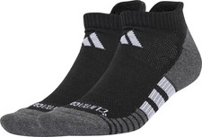 adidas Performance ClimaCool 3 Pack Cushioned Low Socks Black Arch Support Run