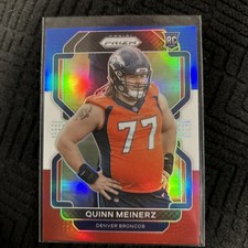 Quinn Meinerz 2021 Panini Prizm #430 Rookie Denver Broncos Red White and Blue RC