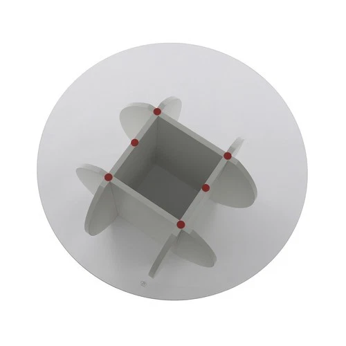 Mesa de centro de vidrio templado mesa de centro moderna mesa de centro redonda mesa de centro de té Foto 3 de 4