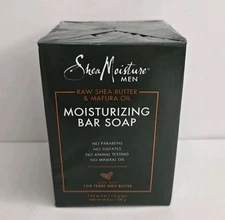 Shea Moisture Men Raw Shea Butter & Mafura Oil Moisturizing Bar Soap 2 Bars/Pack
