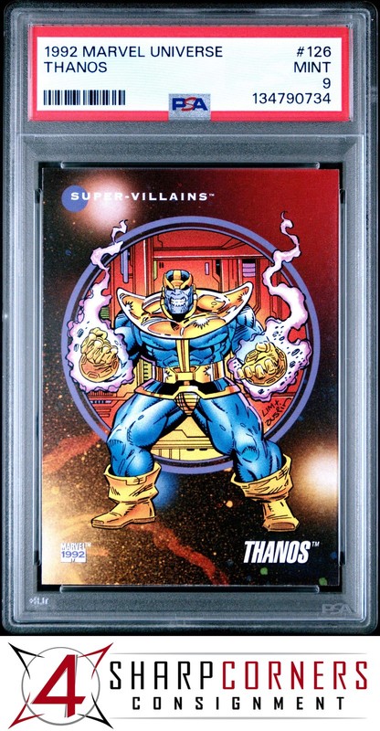 1992 MARVEL UNIVERSE #126 THANOS PSA 9