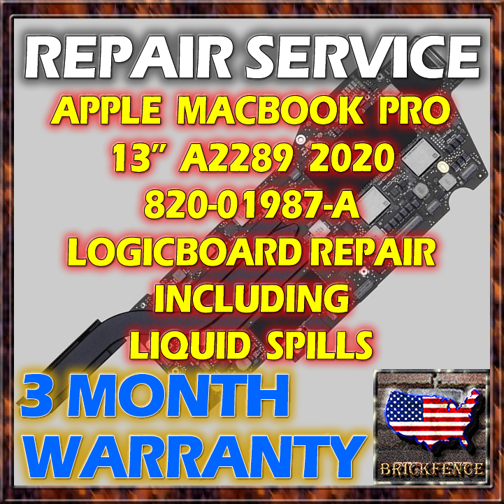 MACBOOK PRO 13" A2289 2020 820-01987-A LOGIC BOARD REPAIR SERVICE | eBay