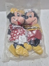Mickey  Minnie Mouse Bean Bag Plush Disney Store NWT Spirit of Mickey NOS Retro