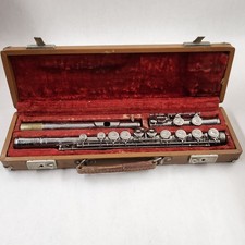 Vintage Artley Flute Elkhart IND with Case  See Photos Description