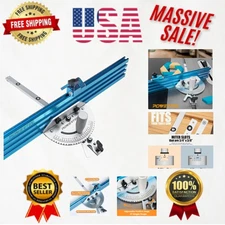 Professional 27 Angle Stops Table Saw Miter Gauge System for Precision Cuts