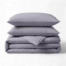 100 Organic Cotton King Duvet Cover Set 90" x 92"   GOTS Certified 400 TC ...