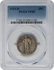 1924-D Standing Liberty Quarter 25c VF20 PCGS 951827-12