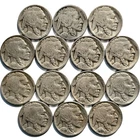 14 DIFFERENT Buffalo Nickel Lot * Original * Nice * 1913D T1- 1938D Nickels