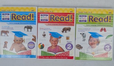 Your Baby Can Read Early Language Development System 1-3 DVD Set Learning Movie 