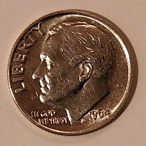 1964 P Roosevelt Dime Uncirculated 90% Silver