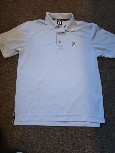 Adidas Golf Shirt Mens Large Navy White Striped Polo Barrington Golf Club  Logo