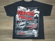 Zombie Vampires from Hell T Shirt vtg Horror movie Y2K 2000s Halloween ODM tee L