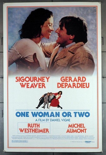 ONE WOMAN OR TWO (1985) 405   Sigourney Weaver   Gerard Depardieu  Movie Poster