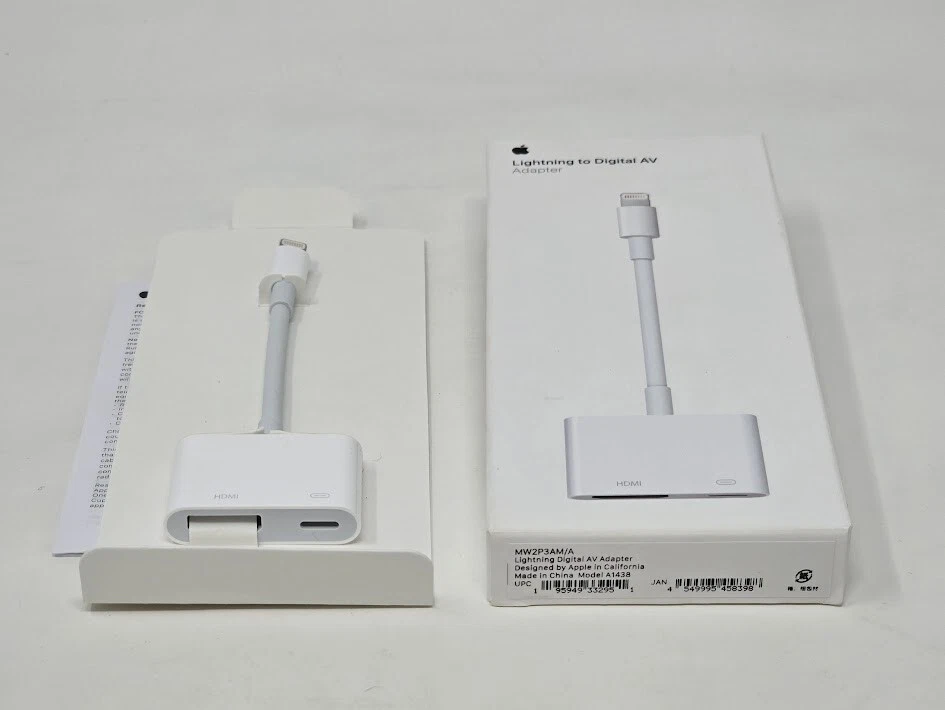 Genuine Apple Lightning to Digital AV Adapter (model MW2P3AM/A) HDMI & Lightning - Image 3 of 4