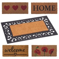 INSERT SURROUND DOORMAT NONSLIP BACKED COIR DOORMATS OUTDOOR INDOOR WELCOME MATS