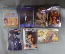 Lot of 7 Vintage Mixed Artist Country Cassette Music Tapes All NEW and Sealed