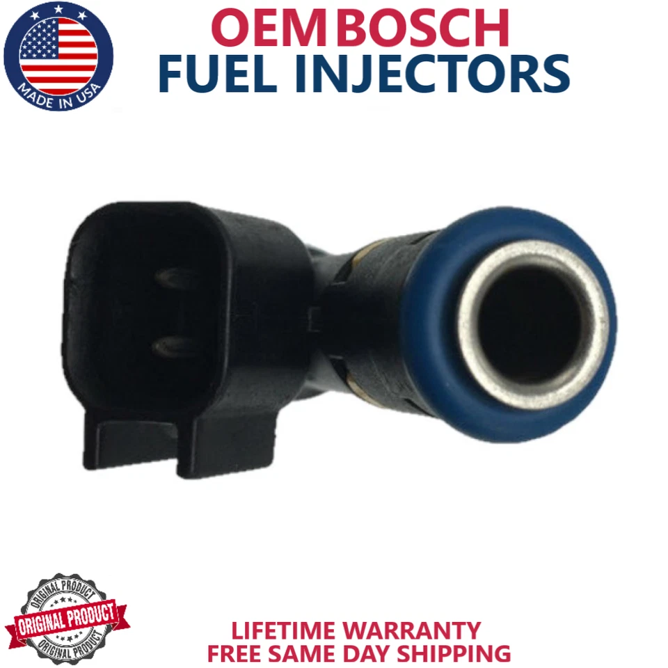 x4 Inyectores de combustible OEM BOSCH para Mazda 3, 5, 6, MX-5 Miata 2004-2015 2,0 L/2,3 L I4 Foto 3 de 3